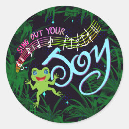 Zing je vreugde uit! Sticker