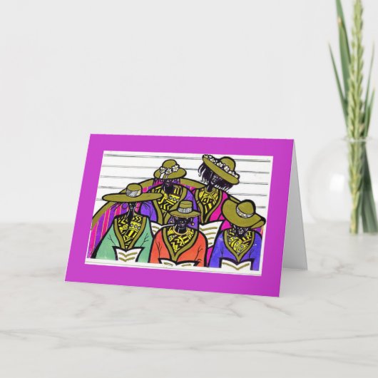 ZING KOOR ZINGEN FEESTDAGEN KAART (Voorkant)