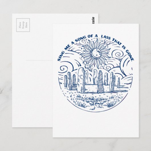 Zing me een lied briefkaart (Voorkant / Achterkant)