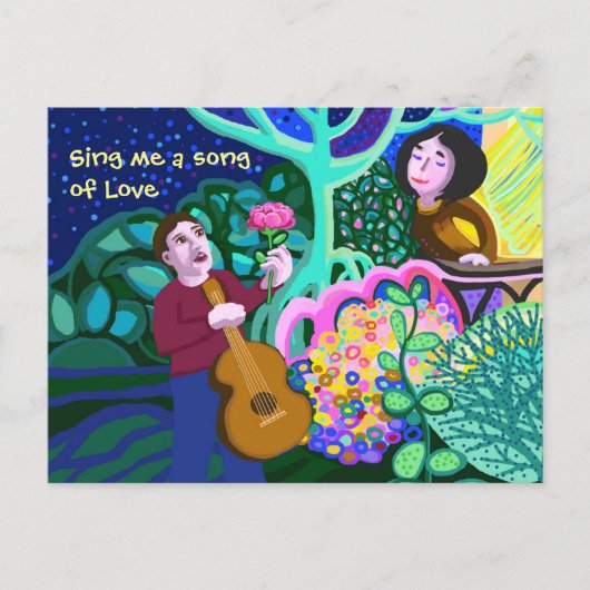Zing me een nummer uit de liefde aankondigingskaart (Voorkant)