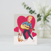 Zing mee en wees mijn Valentijn Feestdagenkaart (Staand voorkant)