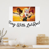 Zing met LoliRock Poster (Keuken)