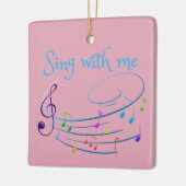 Zing met mij keramisch ornament (Links)