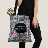 Zing naar Lord Psalm 95:1 Designer Aztec Tas (Dichtbij)