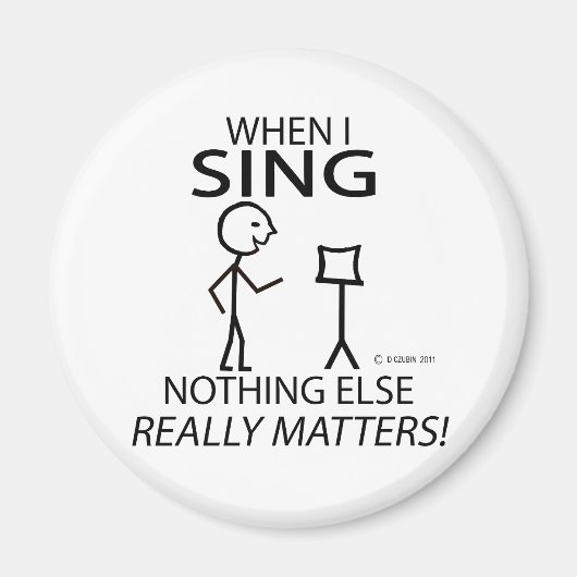 Zing niets anders doet er toe magneet (Voorkant)