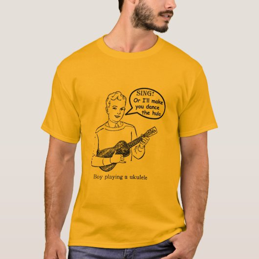 Zing. Of ik maak je een romp (Ukulele) T-shirt (Voorkant)