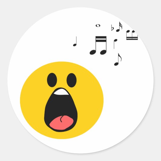 Zing Ronde Sticker (Voorkant)