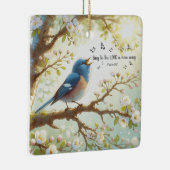 Zing tot de HEER een nieuw lied Psalm 96:1 Keramisch Ornament (Rechts)