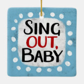 Zing uit, Baby Ornament (Achterkant)