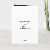 Zing van vreugde feestdagen kaart (Achterkant)