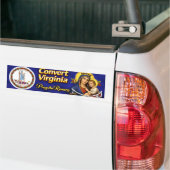Zing Virginia om! Bid de Rozenkrans Bumpersticker (Op Truck)