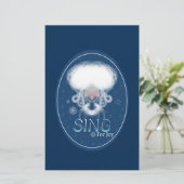 Zing voor Joy Briefpapier (Staand voorkant)