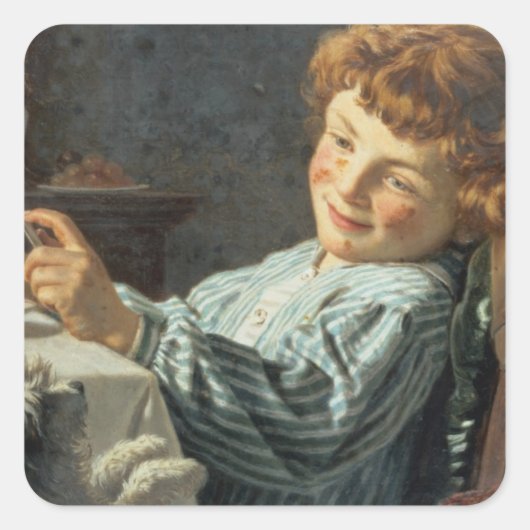 Zing voor uw Super Vierkante Sticker (Voorkant)