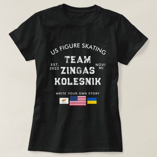 Zingas Kolesnik donker shirt (Design voorkant)