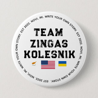 Zingas Kolesnik knop Ronde Button 7,6 Cm