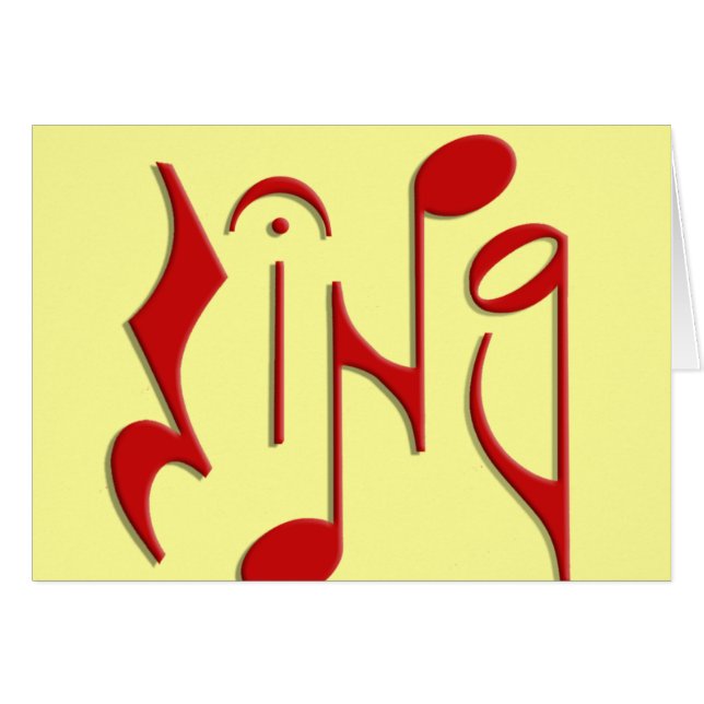 zingen (Voorkant Horizontaal)