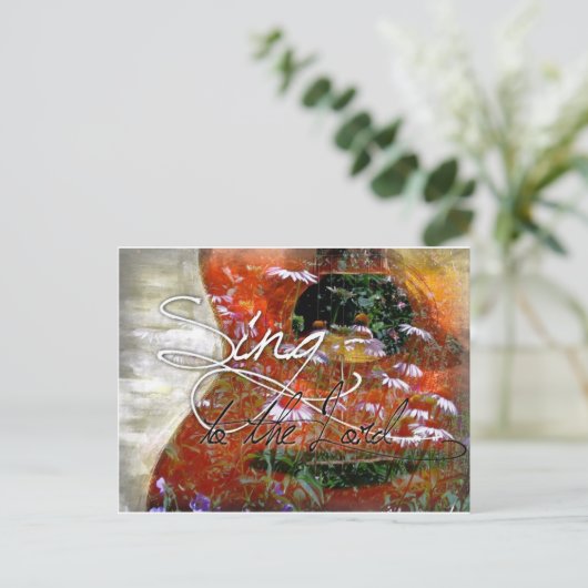 zingen aan de Heer Briefkaart (Staand voorkant)