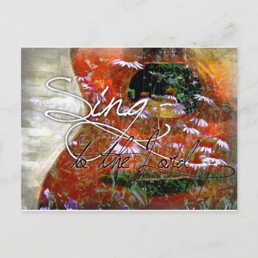 zingen aan de Heer Briefkaart (Voorkant)