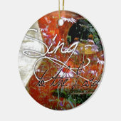 zingen aan de Heer Keramisch Ornament (Links)