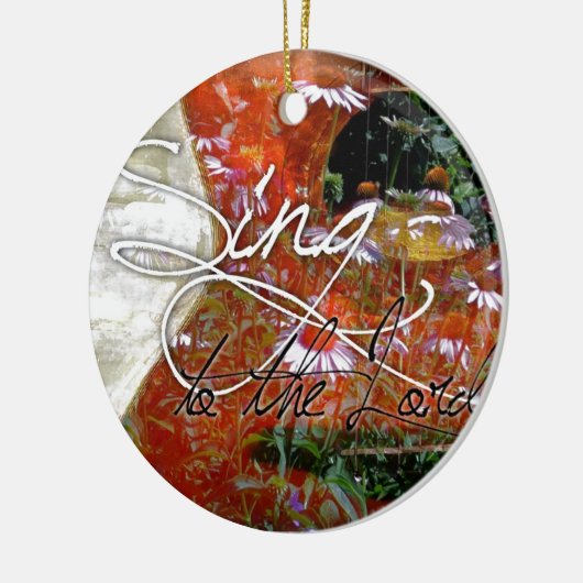 zingen aan de Heer Keramisch Ornament (Links)