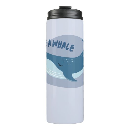 Zingen als een walvis Schattigee walvis Thermosbeker (Voorkant)