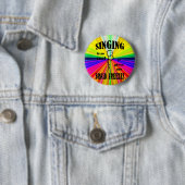 Zingen, Brain Freeze Ronde Button 5,7 Cm (In situ)