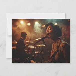 Zingen de Blues, Afro-Amerikaanse, Night Club Briefkaart
