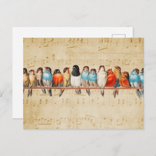 Zingen en strijken briefkaart (Voorkant / Achterkant)