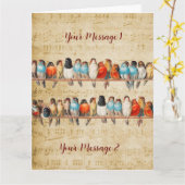 Zingen en strijken (gepersonaliseerde) Kaart (Gele Bloem)