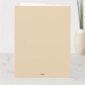 Zingen en strijken (gepersonaliseerde) Kaart (Achterkant)