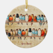 Zingen en strijken keramisch ornament (Voorkant)