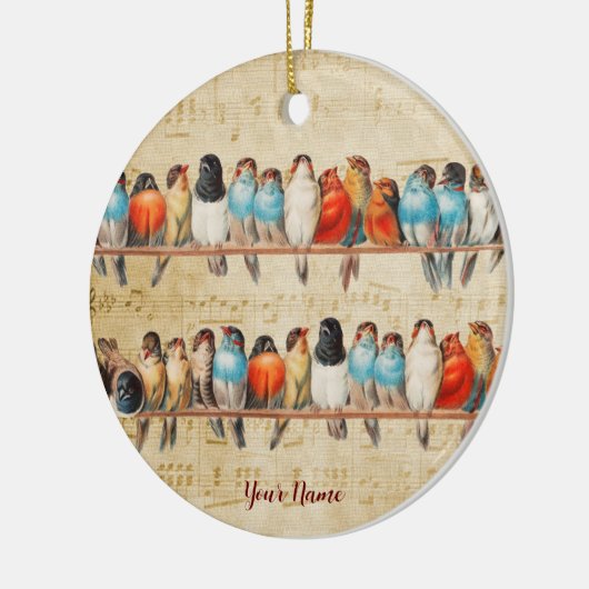 Zingen en strijken keramisch ornament (Links)