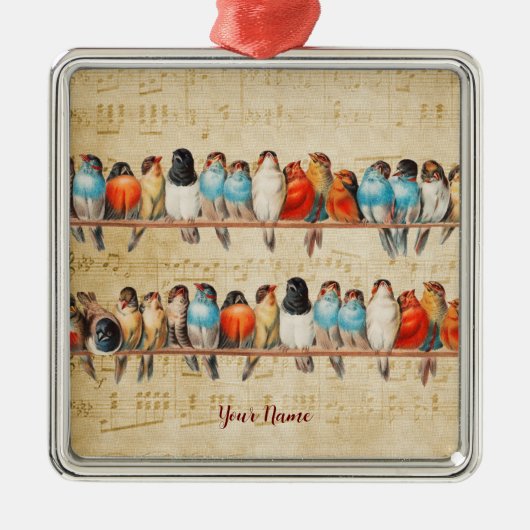 Zingen en strijken metalen ornament (Voorkant)