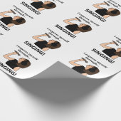 Zingen Ik druk mezelf uit door te zingen Cadeaupapier (Hoek)