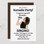 Zingen Ik druk mezelf uit door te zingen Kaart (Voorkant / Achterkant)