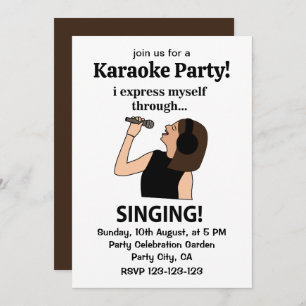 Zingen Ik druk mezelf uit door te zingen Kaart