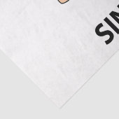 Zingen Ik druk mezelf uit door te zingen Tissuepapier (Detail)