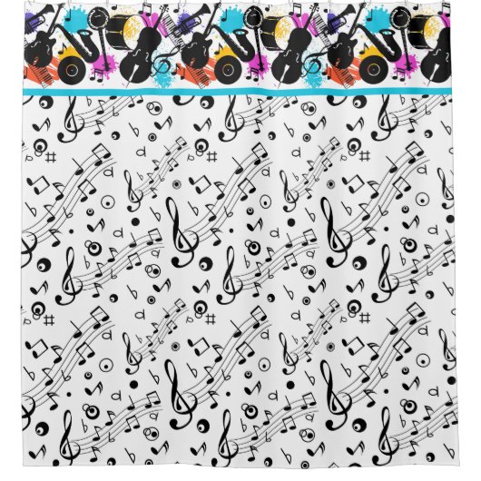 Zingen in de douche douchegordijn (Voorkant)