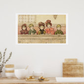 Zingen in de kerk (met papier) poster (Keuken)