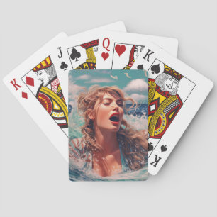 Zingen in de oceaan pokerkaarten
