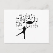 Zingen in de regen briefkaart (Voorkant)