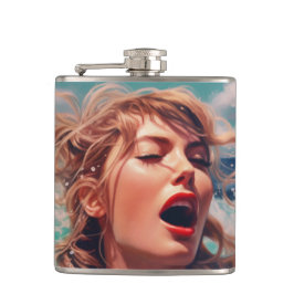 Zingen in de regen heupfles