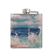 Zingen in de regen heupfles (Achterkant)