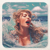 Zingen in de regen kartonnen onderzetters (Voorkant)