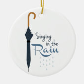 Zingen in de regen keramisch ornament (Voorkant)