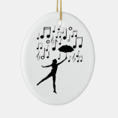 Zingen in de regen keramisch ornament (Rechts)