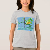 Zingen in de regen kikker Tri-Blend shirt (Voorkant)