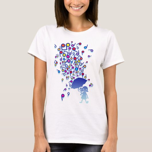 Zingen in de regen t-shirt (Voorkant)