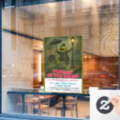 Zingen in de Riool Filmparodie Raamsticker (Cafe Raam)