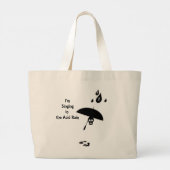 Zingen in de zure regen grote tote bag (Achterkant)